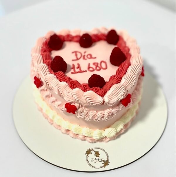 Vintage Heart Cake - Imagen 6